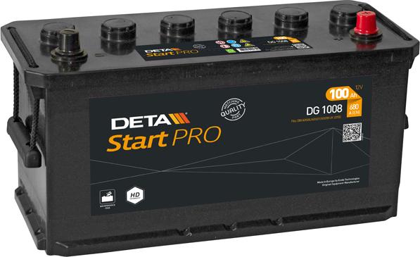 DETA DG1008 - Startera akumulatoru baterija www.autospares.lv