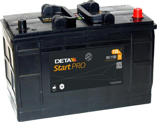 DETA DG1100 - Startera akumulatoru baterija www.autospares.lv