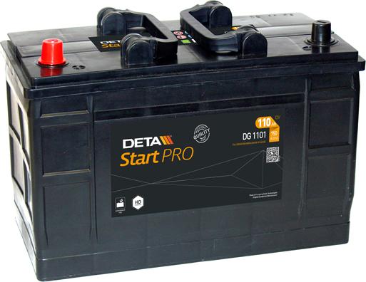 DETA DG1101 - Startera akumulatoru baterija www.autospares.lv