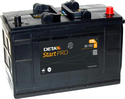DETA DG1102 - Startera akumulatoru baterija www.autospares.lv