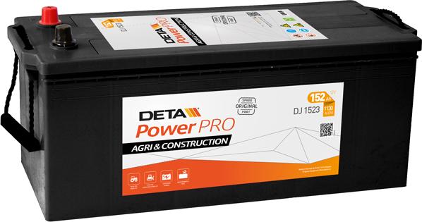 DETA DJ1523 - Startera akumulatoru baterija www.autospares.lv