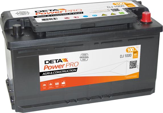DETA DJ1000 - Startera akumulatoru baterija www.autospares.lv