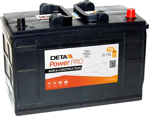 DETA DJ1102 - Startera akumulatoru baterija www.autospares.lv