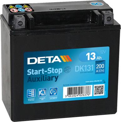 DETA DK131 - Startera akumulatoru baterija www.autospares.lv