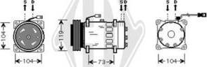 Diederichs DCK1170 - Kompresors, Gaisa kond. sistēma www.autospares.lv