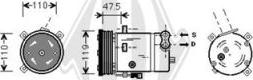 Diederichs DCK1384 - Kompresors, Gaisa kond. sistēma www.autospares.lv