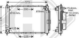 Diederichs DCM3846 - Radiators, Motora dzesēšanas sistēma www.autospares.lv
