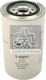 DT Spare Parts 5.45091 - Eļļas filtrs www.autospares.lv