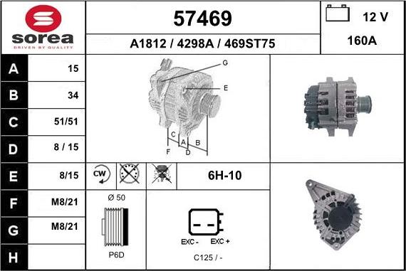 EAI 57469 - Ģenerators www.autospares.lv