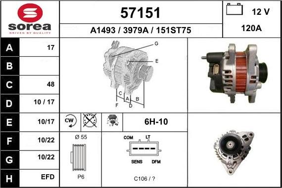 EAI 57151 - Ģenerators www.autospares.lv