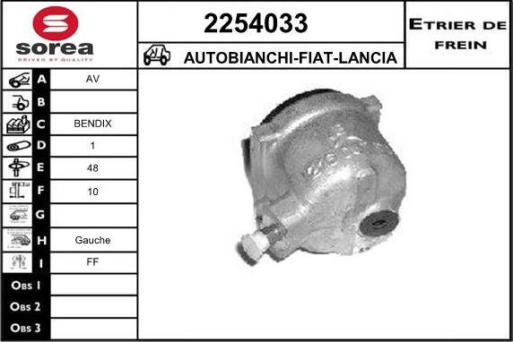 EAI 2254033 - Bremžu suports www.autospares.lv