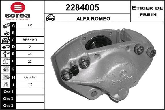 EAI 2284005 - Bremžu suports www.autospares.lv