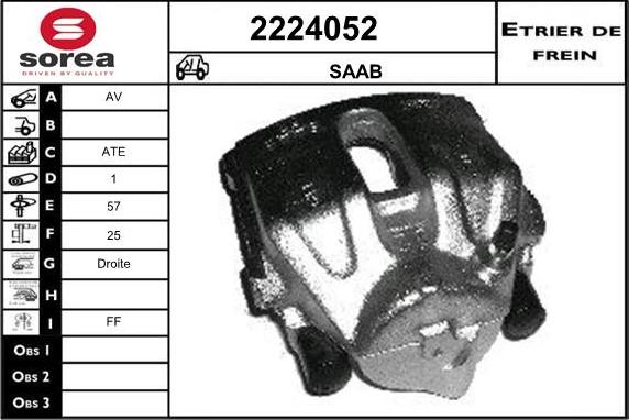 EAI 2224052 - Bremžu suports www.autospares.lv
