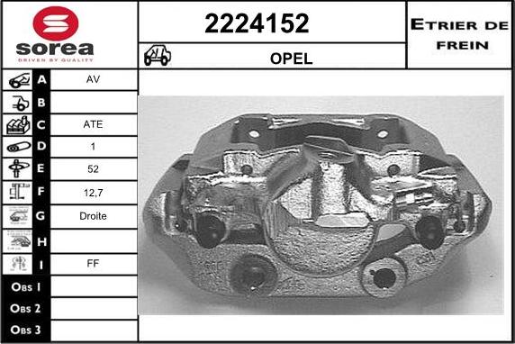 EAI 2224152 - Bremžu suports www.autospares.lv