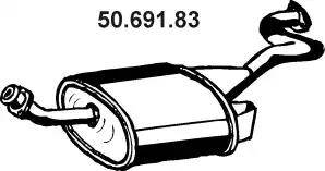 Eberspächer 50.691.83 - Izplūdes gāzu trokšņa slāpētājs (pēdējais) www.autospares.lv