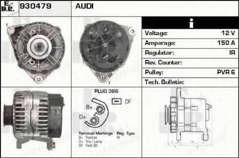 EDR 930479 - Ģenerators www.autospares.lv