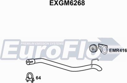 EuroFlo EXGM6268 - Izplūdes caurules uzgalis www.autospares.lv