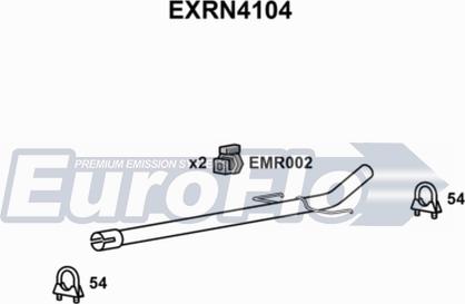 EuroFlo EXRN4104 - Izplūdes caurule www.autospares.lv