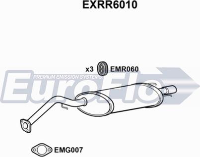 EuroFlo EXRR6010 - Izplūdes gāzu trokšņa slāpētājs (pēdējais) www.autospares.lv