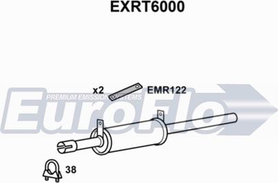 EuroFlo EXRT6000 - Izplūdes gāzu trokšņa slāpētājs (pēdējais) www.autospares.lv