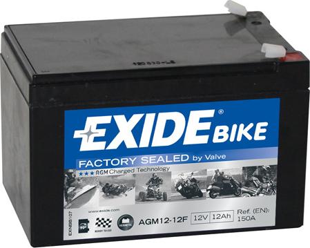Exide AGM12-12F - Startera akumulatoru baterija www.autospares.lv