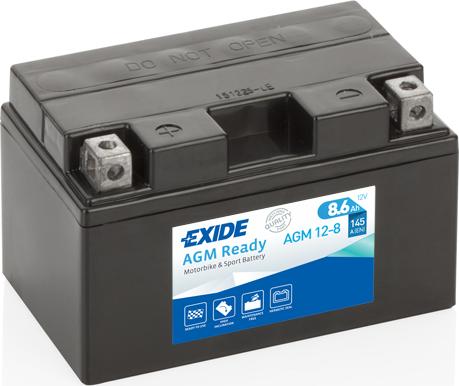 Exide AGM12-8 - Startera akumulatoru baterija www.autospares.lv