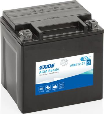 Exide AGM12-31 - Startera akumulatoru baterija www.autospares.lv