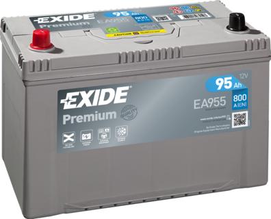 Exide EA955 - Startera akumulatoru baterija www.autospares.lv
