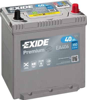 Exide EA406 - Startera akumulatoru baterija www.autospares.lv