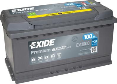 Exide EA1000 - Startera akumulatoru baterija www.autospares.lv