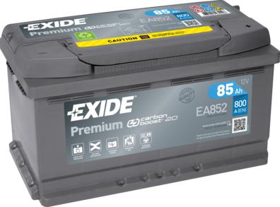 Exide EA852 - Startera akumulatoru baterija www.autospares.lv