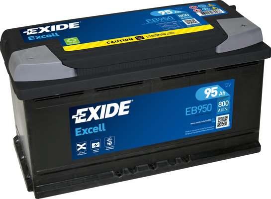Exide EB950 - Startera akumulatoru baterija www.autospares.lv