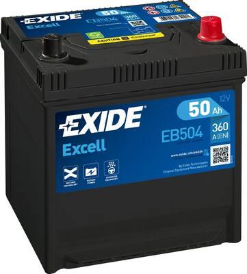 Exide EB504 - Startera akumulatoru baterija www.autospares.lv