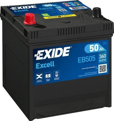Exide EB505 - Startera akumulatoru baterija www.autospares.lv