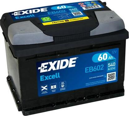 Exide EB602 - Startera akumulatoru baterija www.autospares.lv