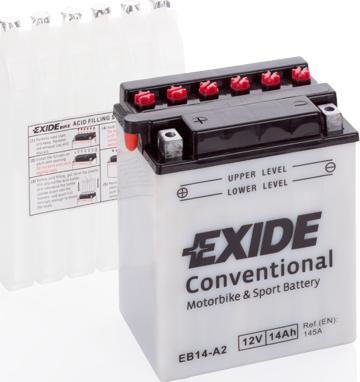 Exide EB14-A2 - Startera akumulatoru baterija www.autospares.lv