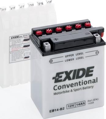 Exide EB14-B2 - Startera akumulatoru baterija www.autospares.lv