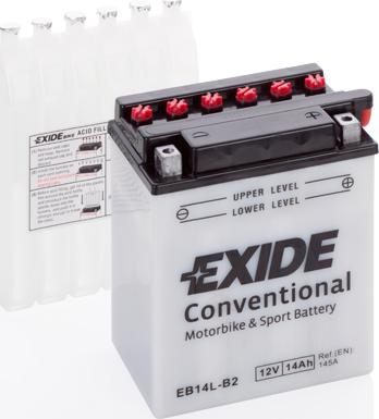 Exide EB14L-B2 - Startera akumulatoru baterija www.autospares.lv