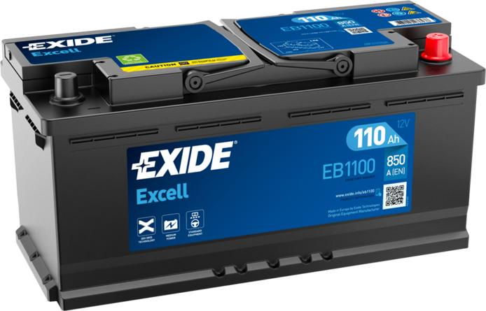 Exide EB1100 - Startera akumulatoru baterija www.autospares.lv