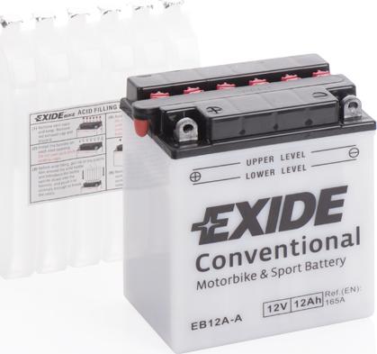 Exide EB12A-A - Startera akumulatoru baterija www.autospares.lv
