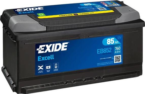 Exide EB852 - Startera akumulatoru baterija www.autospares.lv