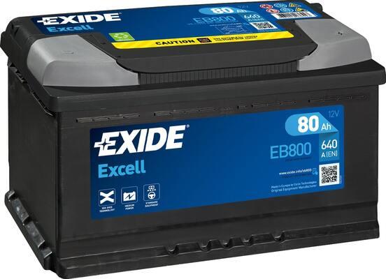 Exide EB800 - Startera akumulatoru baterija www.autospares.lv