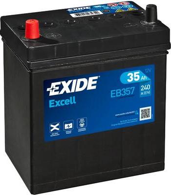 Exide EB357 - Startera akumulatoru baterija www.autospares.lv