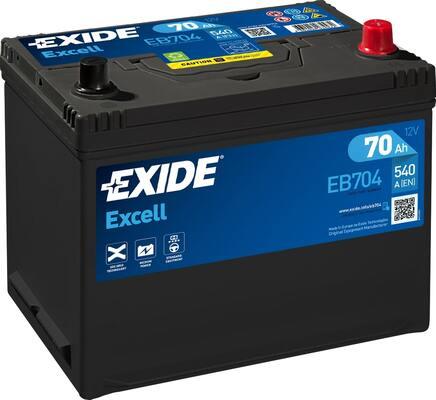Exide EB704 - Startera akumulatoru baterija www.autospares.lv