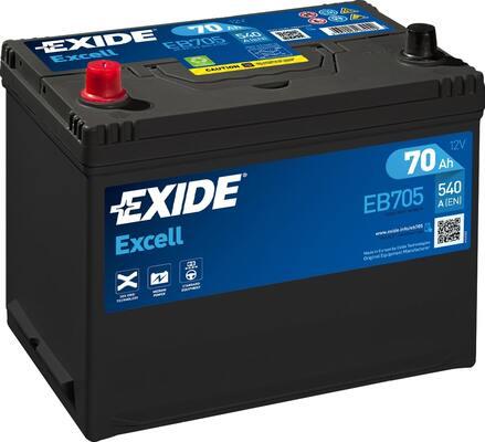 Exide EB705 - Startera akumulatoru baterija www.autospares.lv