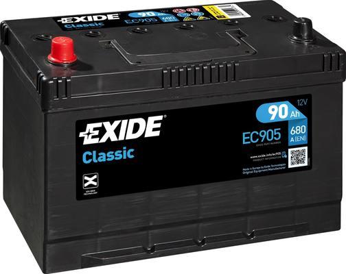 Exide EC905 - Startera akumulatoru baterija www.autospares.lv