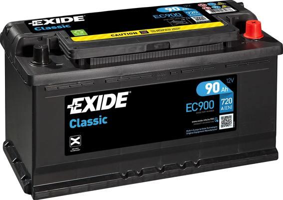 Exide EC900 - Startera akumulatoru baterija www.autospares.lv