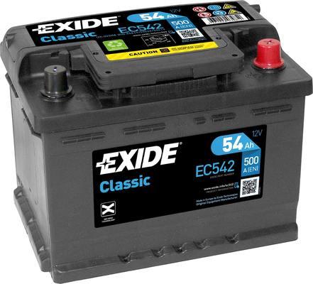 Exide EC542 - Startera akumulatoru baterija www.autospares.lv