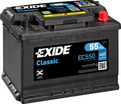 Exide EC550 - Startera akumulatoru baterija www.autospares.lv