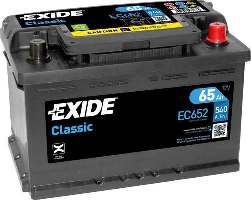 Exide EC652 - Startera akumulatoru baterija www.autospares.lv